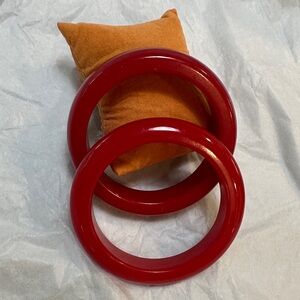 Bakelite Red vintage bracelets